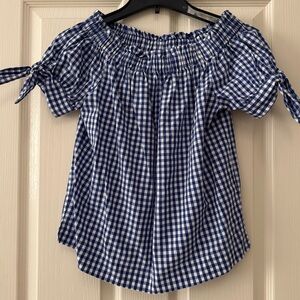J. Crew Gingham Top size 0